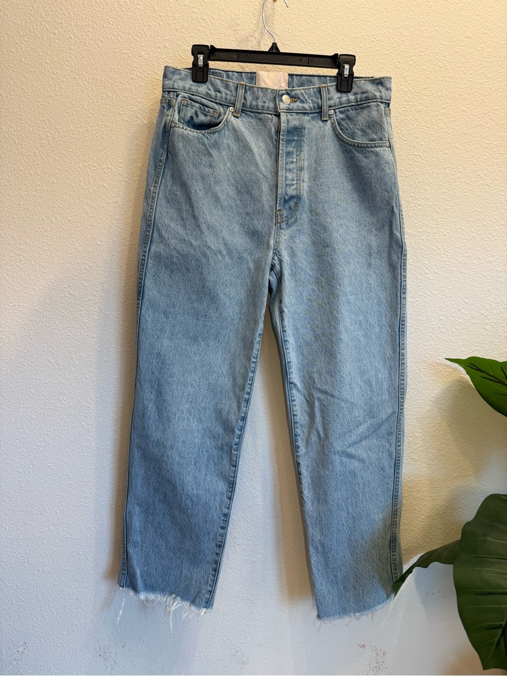 Revice Denim High Rise Straight Leg Jeans – Light Wash | Size 32 💙